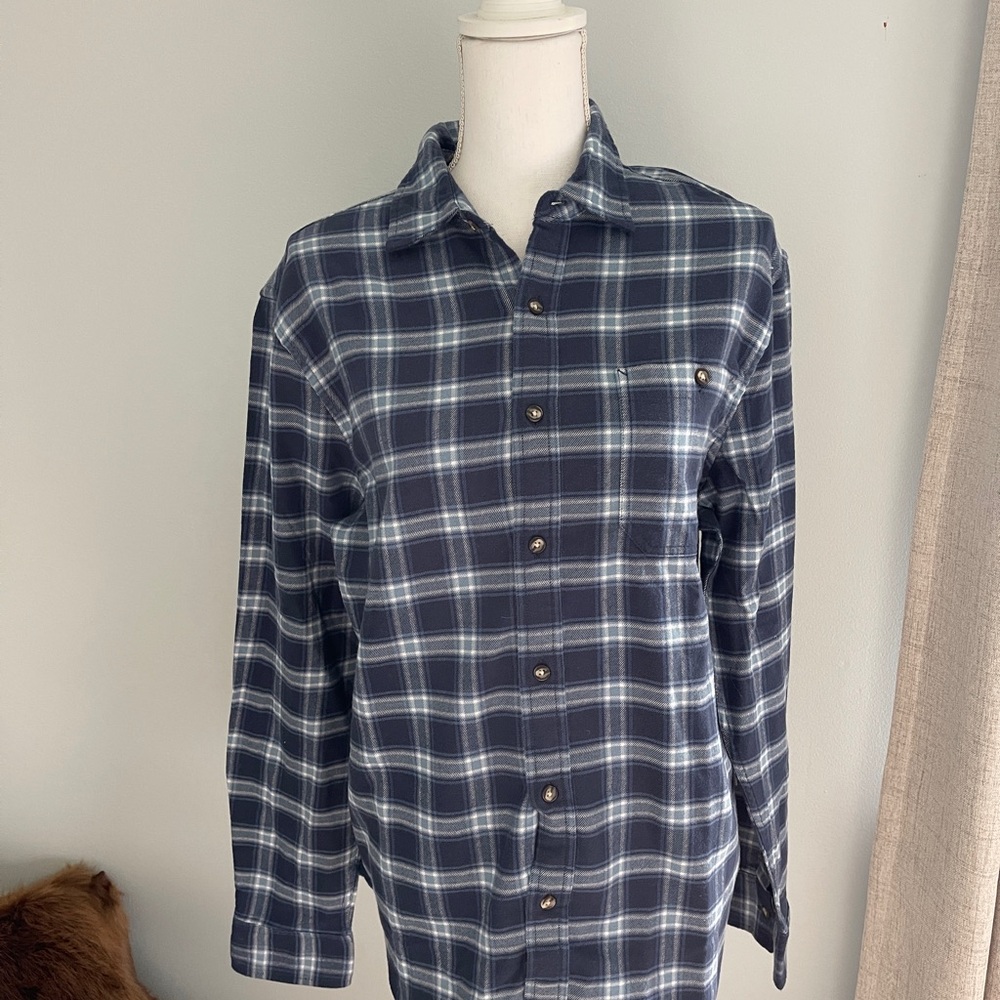 Fair Harbor blue plaid Shirt